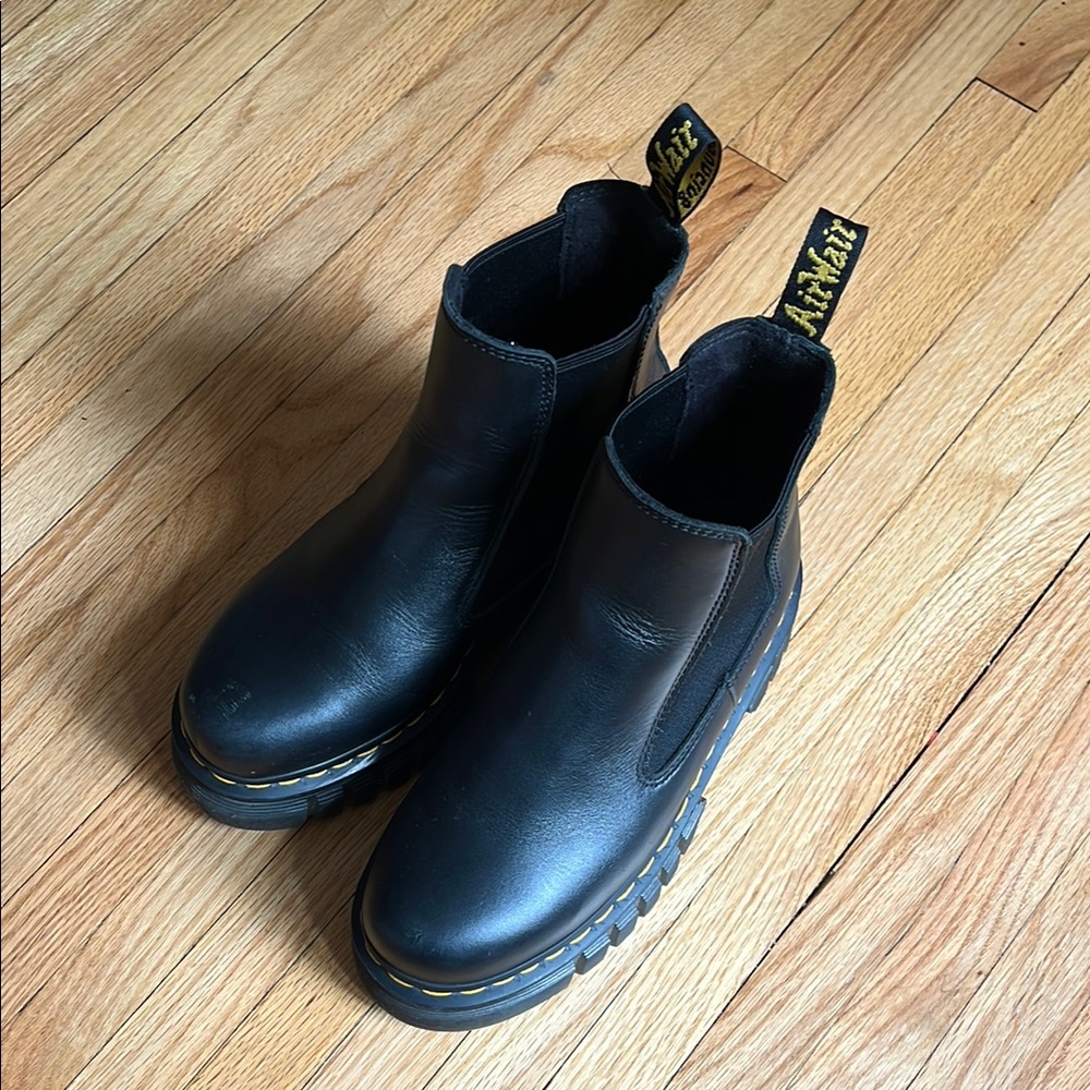 Dr. Martens Black Audrich Chelsea Boots with Elastic Panels